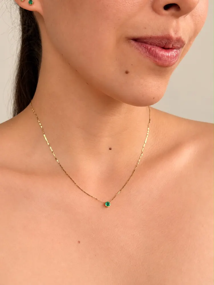 Cadena dije esmeralda 